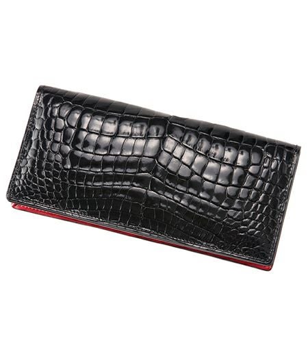 通しマチ長財布｜クロコダイル＆シラサギレザー |革製品CYPRIS