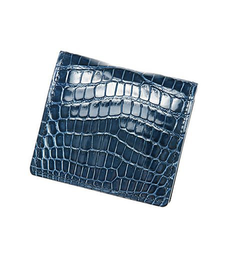 ボックス小銭入れ｜クロコダイル＆シラサギレザー |革製品CYPRIS