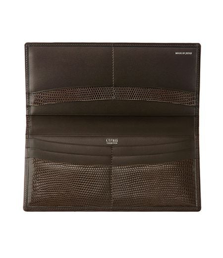 マチなし長財布｜ボックスカーフ＆リザード |革製品CYPRIS（キプリス