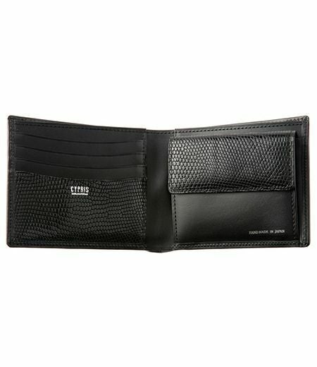 小銭入れ付き札入れ｜ボックスカーフ＆リザード |革製品CYPRIS