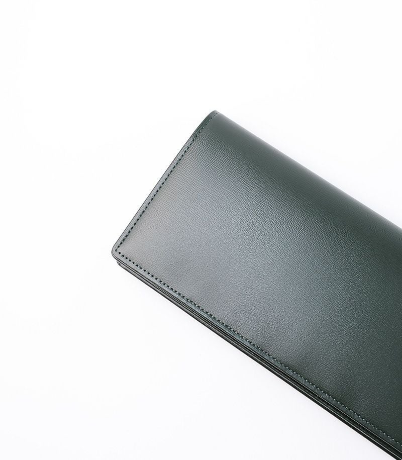 ファスナー付き通しマチ長財布｜ボックスカーフ |革製品CYPRIS
