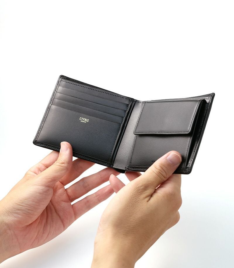 革財布メンズ,キプリス,革 二つ折り財布