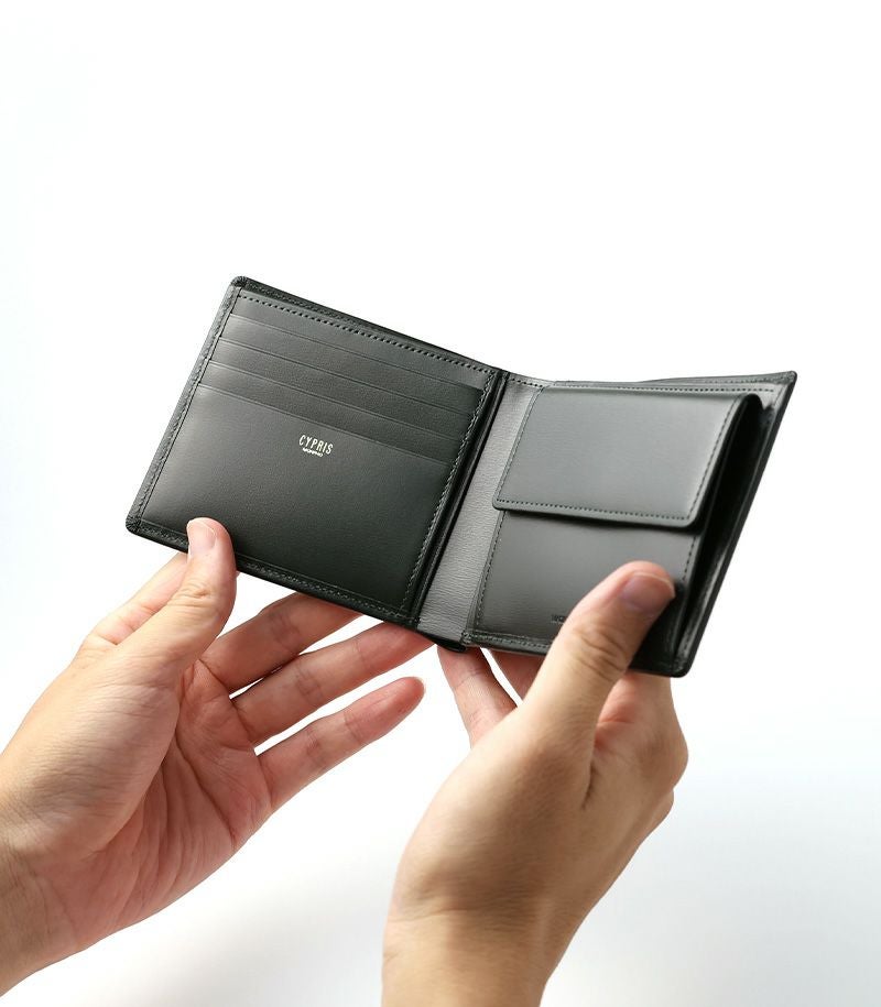革財布メンズ,キプリス,革 二つ折り財布