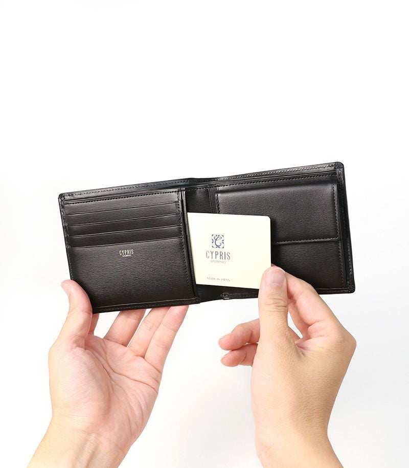 小銭入れ付き札入れ｜ボックスカーフ｜革財布・革二つ折り財布のキプリス