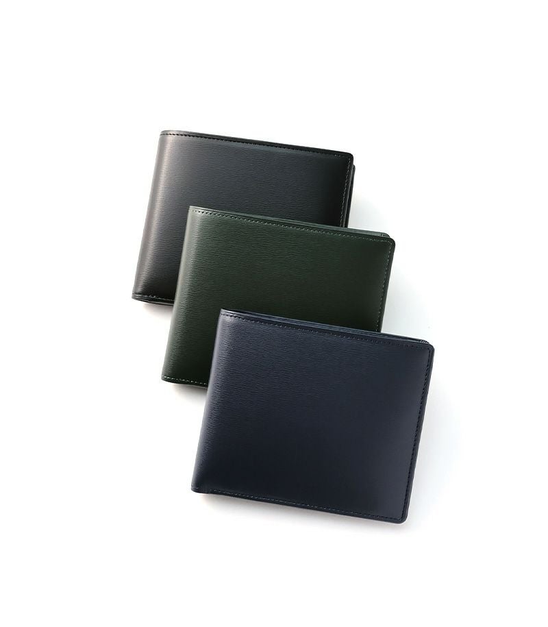 小銭入れ付き札入れ｜ボックスカーフ｜革財布・革二つ折り財布のキプリス