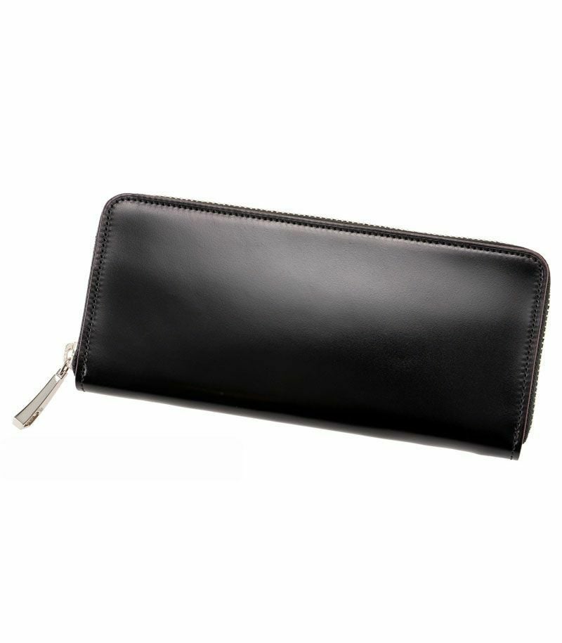 ラウンドファスナーハニーセル長財布｜オイルシェルコードバン＆ヴァ