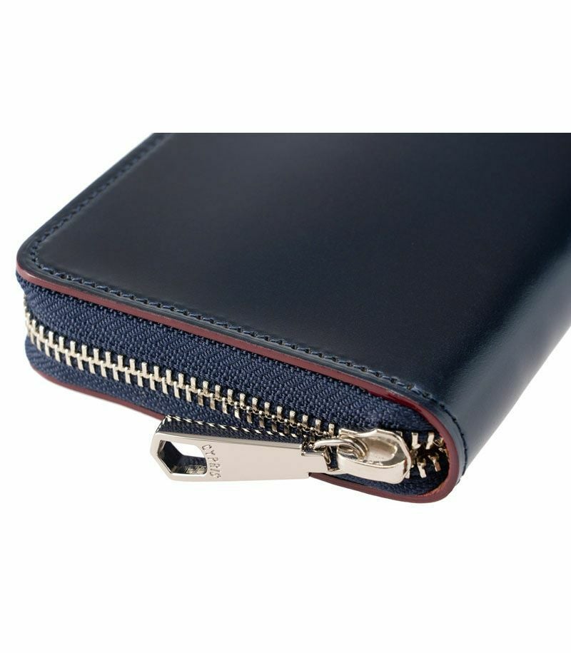 ハニーセル長財布(ラウンドファスナー束入)｜オイルシェルコードバン＆ヴァケッタレザー