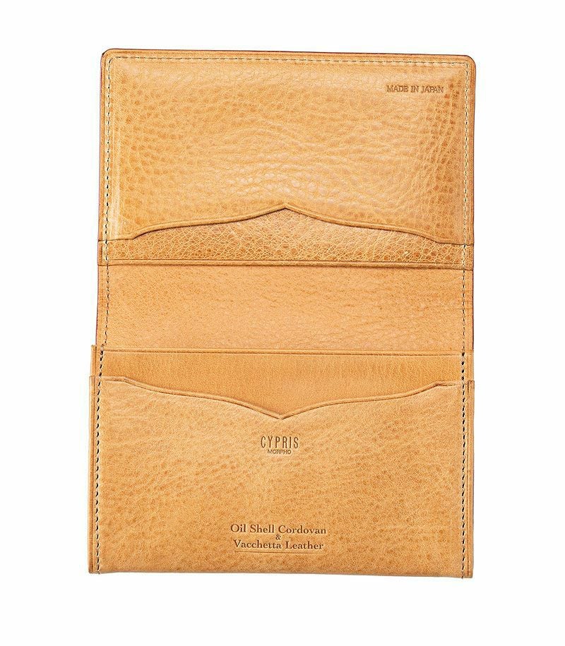 ササマチ名刺入れ｜オイルシェルコードバン＆ヴァケッタレザー |革製品