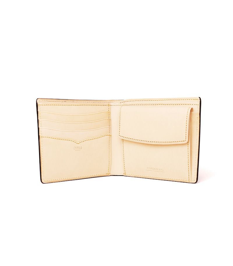 二つ折り財布(小銭入れ付き札入)｜コードバン＆ベジタブルタンニンレザー