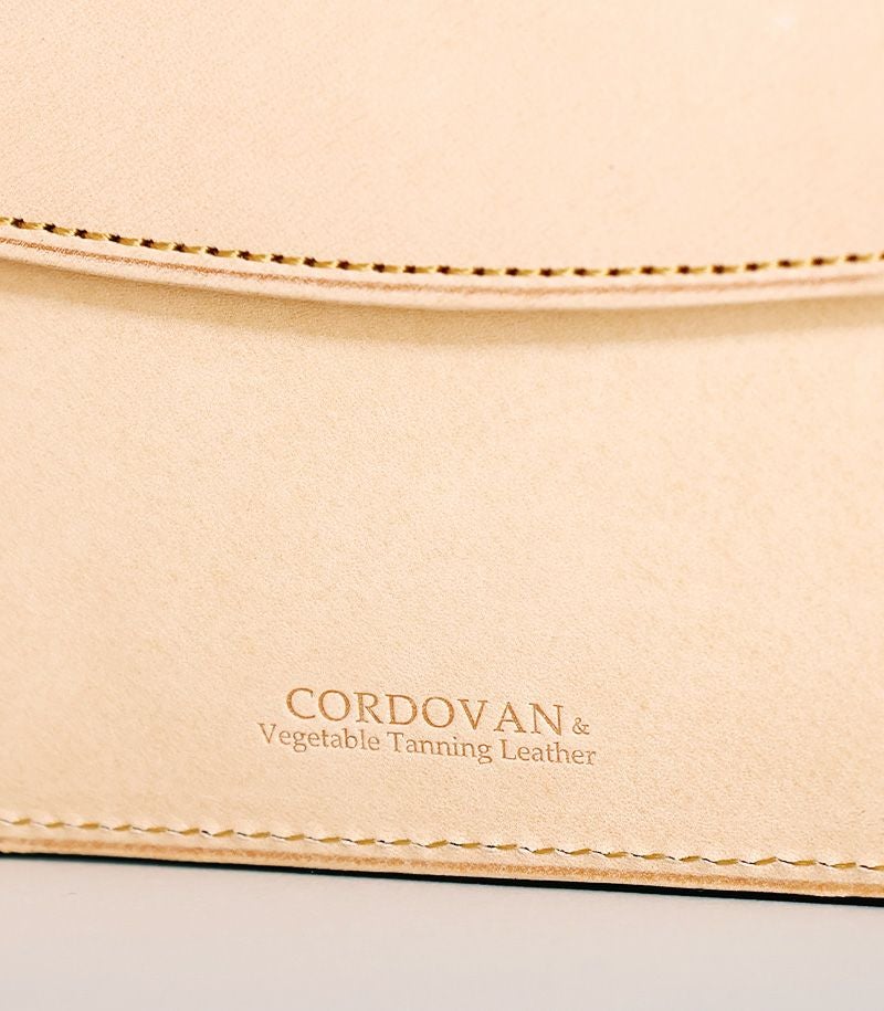 二つ折り財布(小銭入れ付き札入)｜コードバン＆ベジタブルタンニンレザー