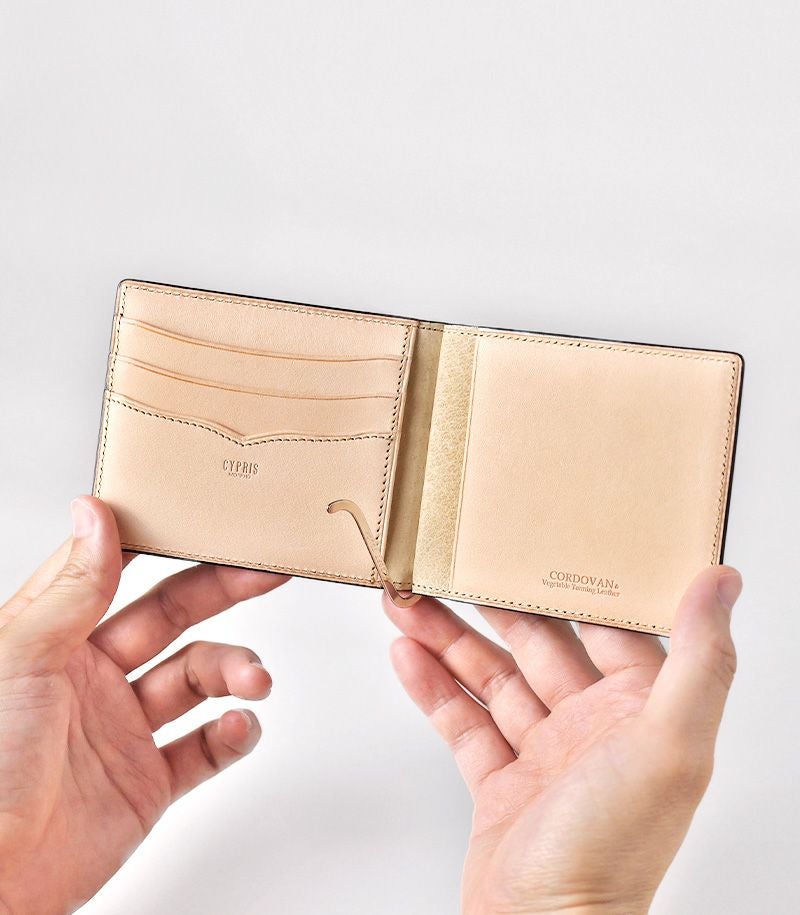 コードバン&ベジタブルタンニンレザー,財布メンズ