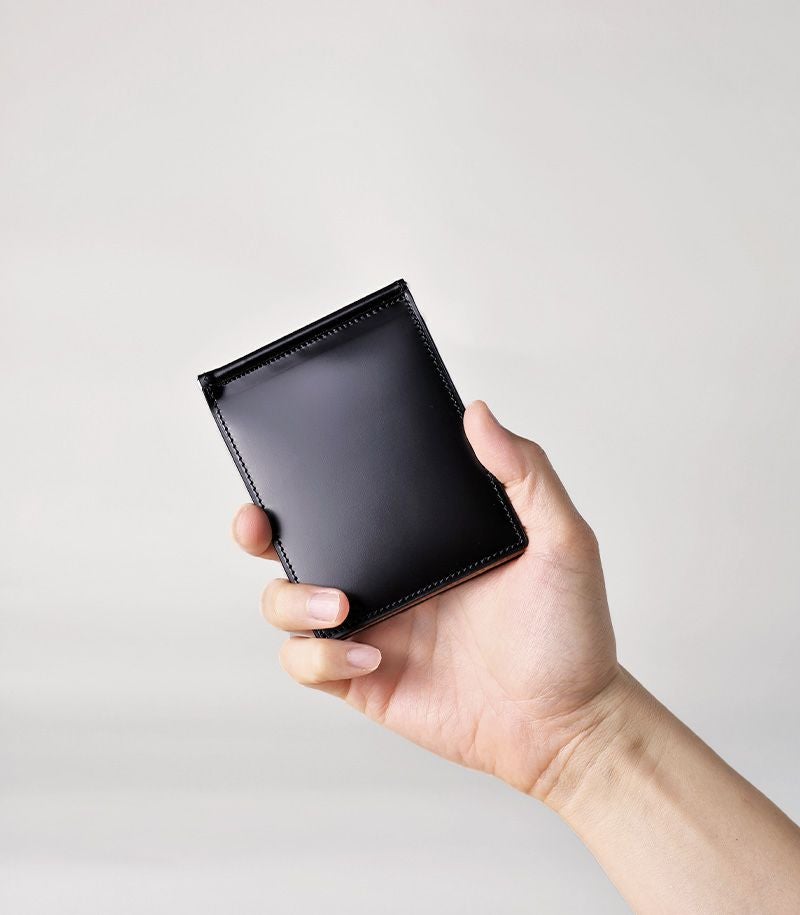 札ばさみ/マネークリップ｜コードバン＆ベジタブルタンニンレザー