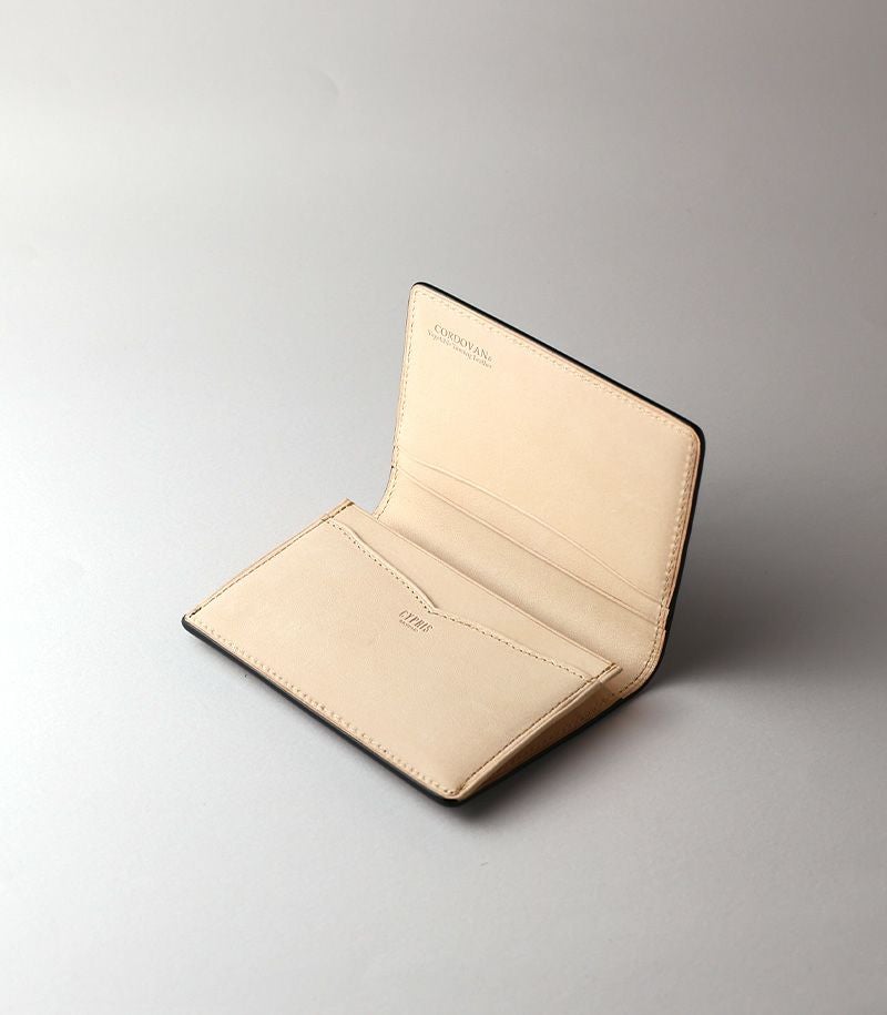 ササマチ名刺入れ｜コードバン＆ベジタブルタンニンレザー |革製品