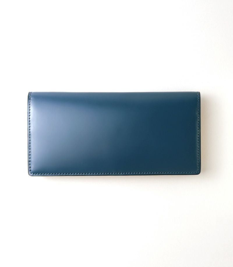 長財布(小銭入れ付き通しマチ束入)｜コードバン＆ベジタブルタンニンレザー