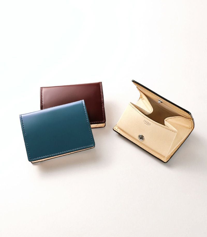 ボックス小銭入れ｜コードバン＆ベジタブルタンニンレザー |革製品