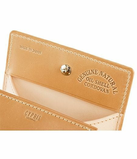 ボックス小銭入れ｜オイルシェルコードバンナチュラルコレクション