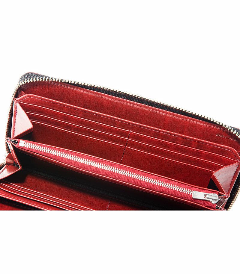 ラウンドファスナー長財布｜ブライドルレザー＆ルーガショルダー