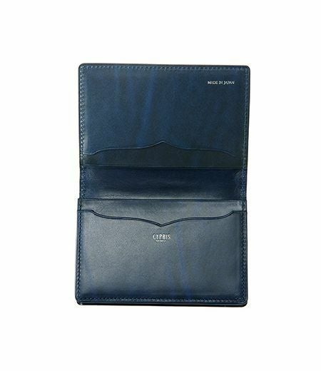 通しマチ名刺入れ｜ブライドルレザー＆ルーガショルダー |革製品CYPRIS