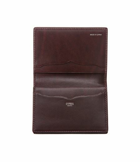 通しマチ名刺入れ｜ブライドルレザー＆ルーガショルダー |革製品CYPRIS