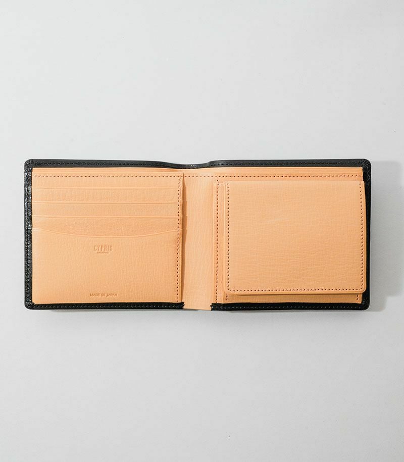ボックス小銭入れ付き札入れ｜シラサギレザー |革製品CYPRIS（キプリス