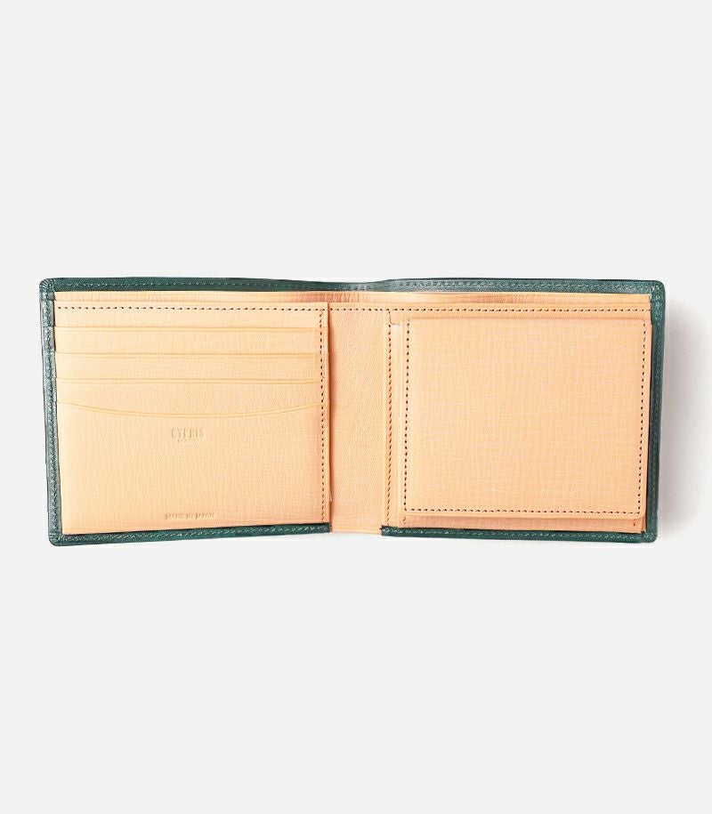 ボックス小銭入れ付き札入れ｜シラサギレザー |革製品CYPRIS（キプリス