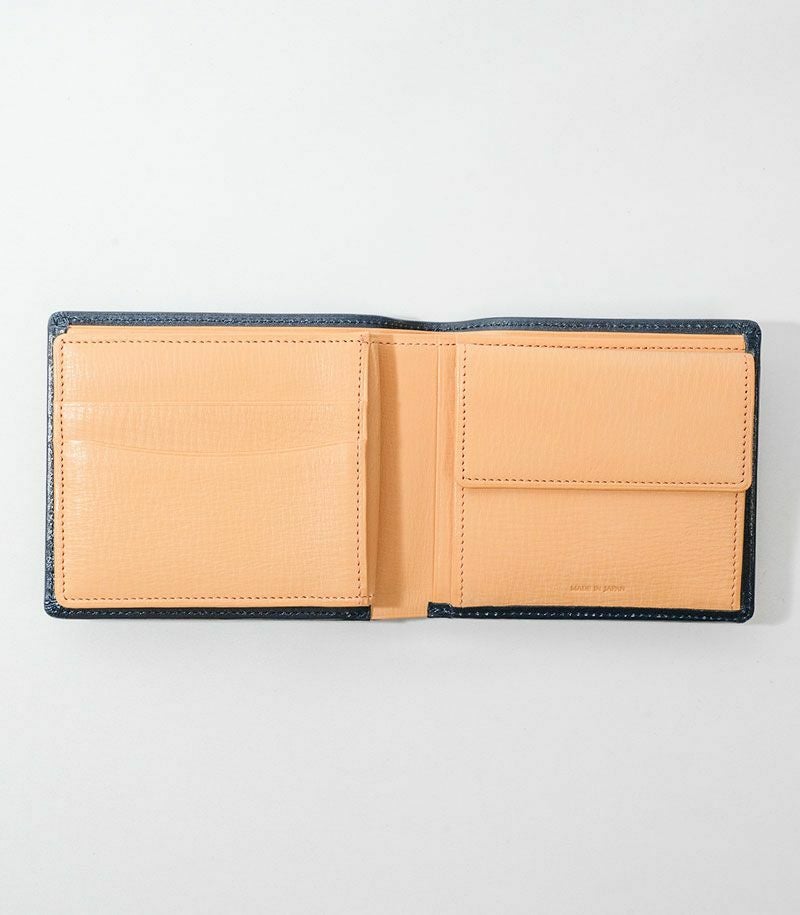 小銭入れ・ベロ付き札入れ｜シラサギレザー｜革財布・革二つ折り財布の