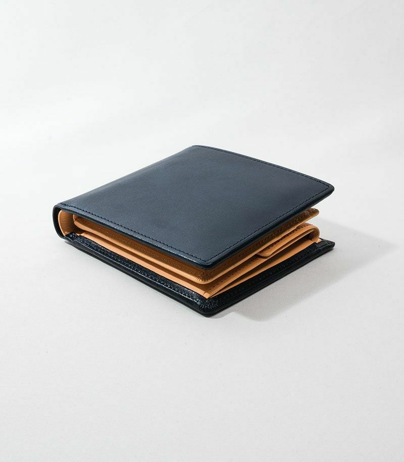 小銭入れ・ベロ付き札入れ｜シラサギレザー｜革財布・革二つ折り財布の