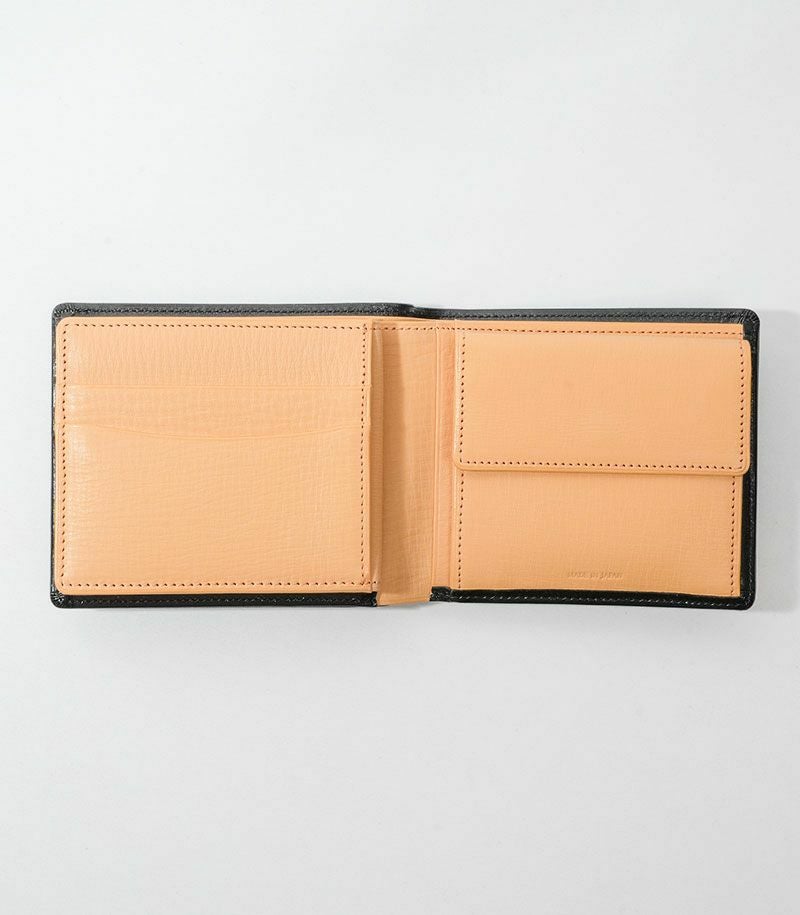 小銭入れ・ベロ付き札入れ｜シラサギレザー｜革財布・革二つ折り財布の