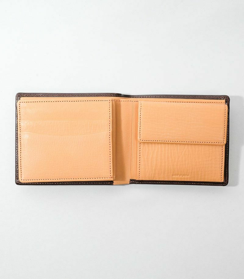 小銭入れ・ベロ付き札入れ｜シラサギレザー｜革財布・革二つ折り財布の