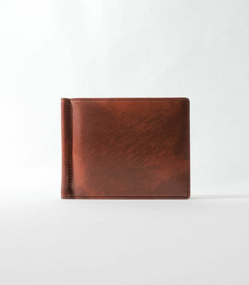 CYPRIS 新品未使用)キプリス　レザー マネークリップ ブラウン 札ばさみ(札バサミ)/マネークリップ｜シラサギレザー |革製品CYPRIS