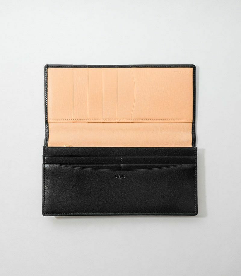 ファスナー付通しマチ長財布｜シラサギレザー |革製品CYPRIS（キプリス