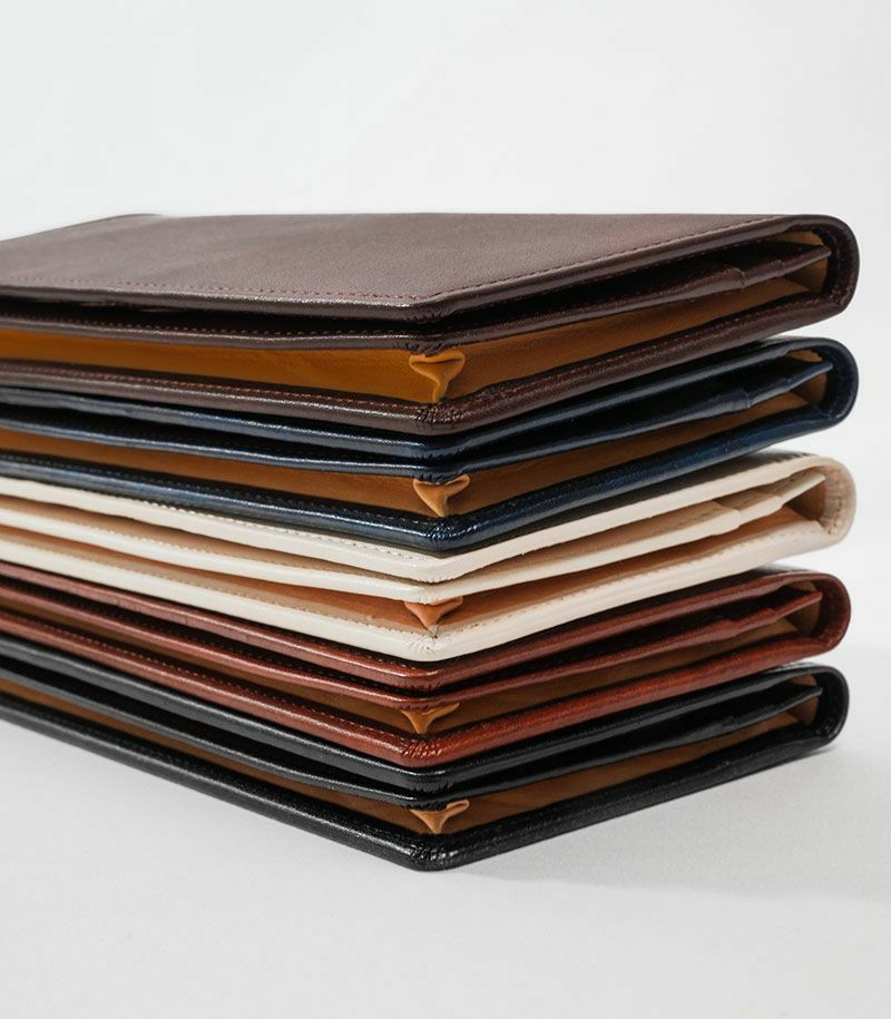ファスナー付通しマチ長財布｜シラサギレザー |革製品CYPRIS（キプリス