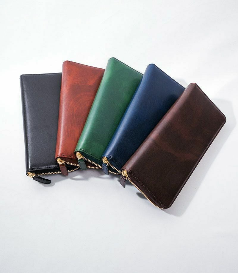 CYPRIS（キプリス）ラウンドファスナーハニーセル長財布｜シラサギ