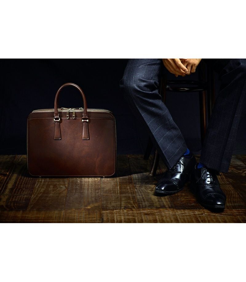 ブリーフケース・2本手ビジネスバッグ｜シラサギレザー |革製品CYPRIS