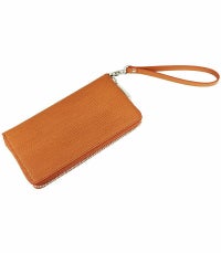 MonoMaxで紹介された革財布　ラウンドファスナー モバイルウォレット