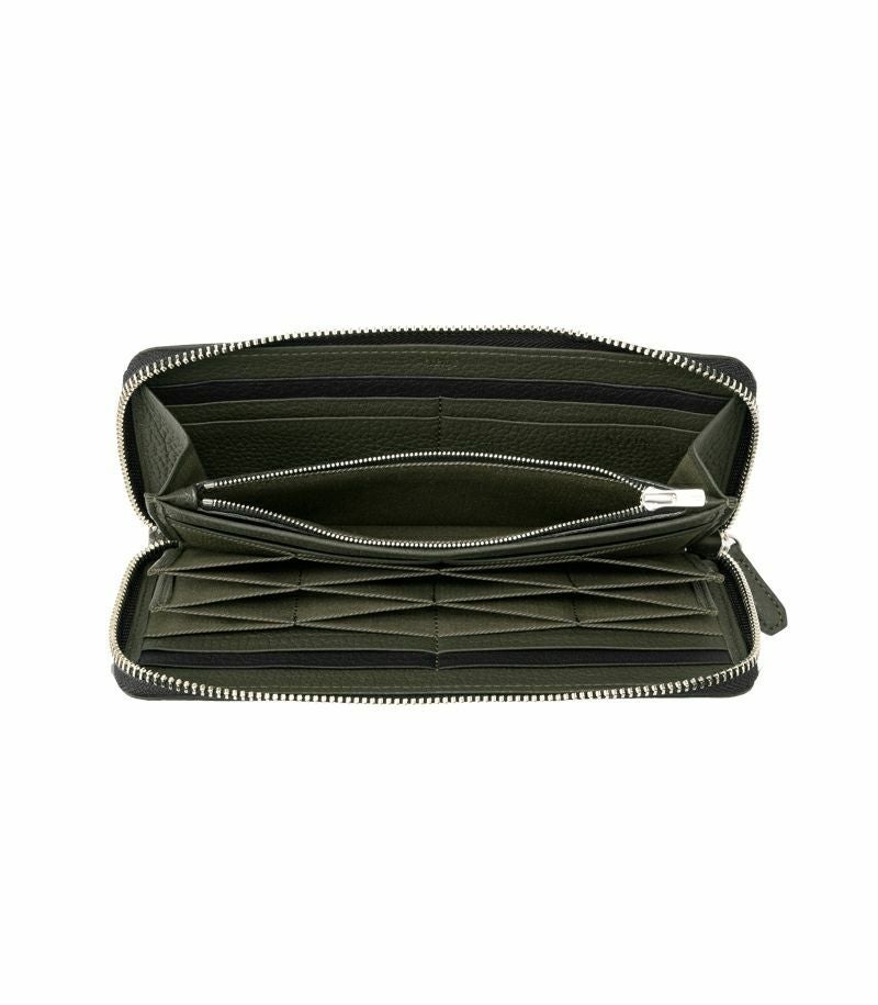 ラウンドファスナーハニーセル長財布｜フィンランドエルク