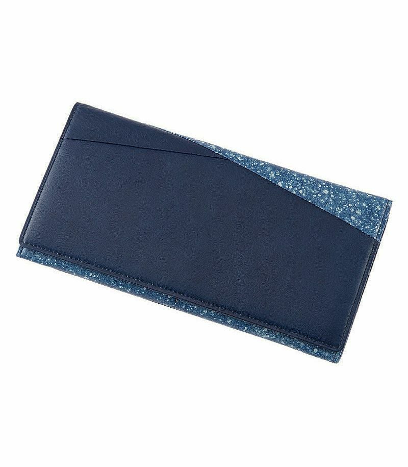 ファスナー付ササマチ長財布｜藍(アイ)｜革財布・革長財布のキプリス