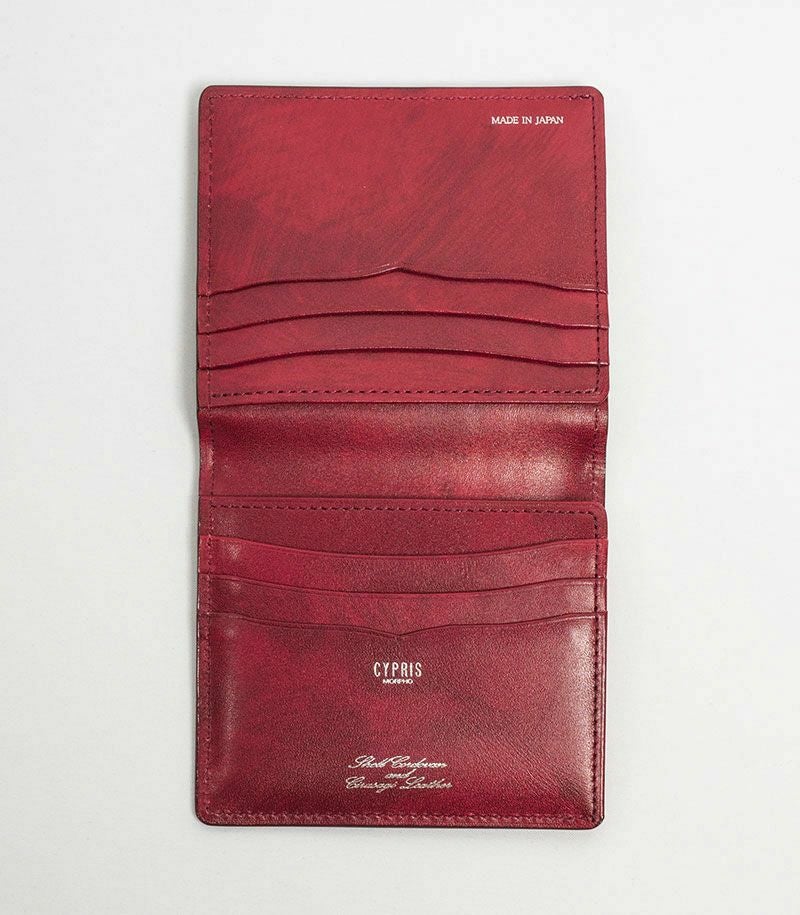 コンパクトカード札入れ｜コードバン＆シラサギレザー |革製品CYPRIS