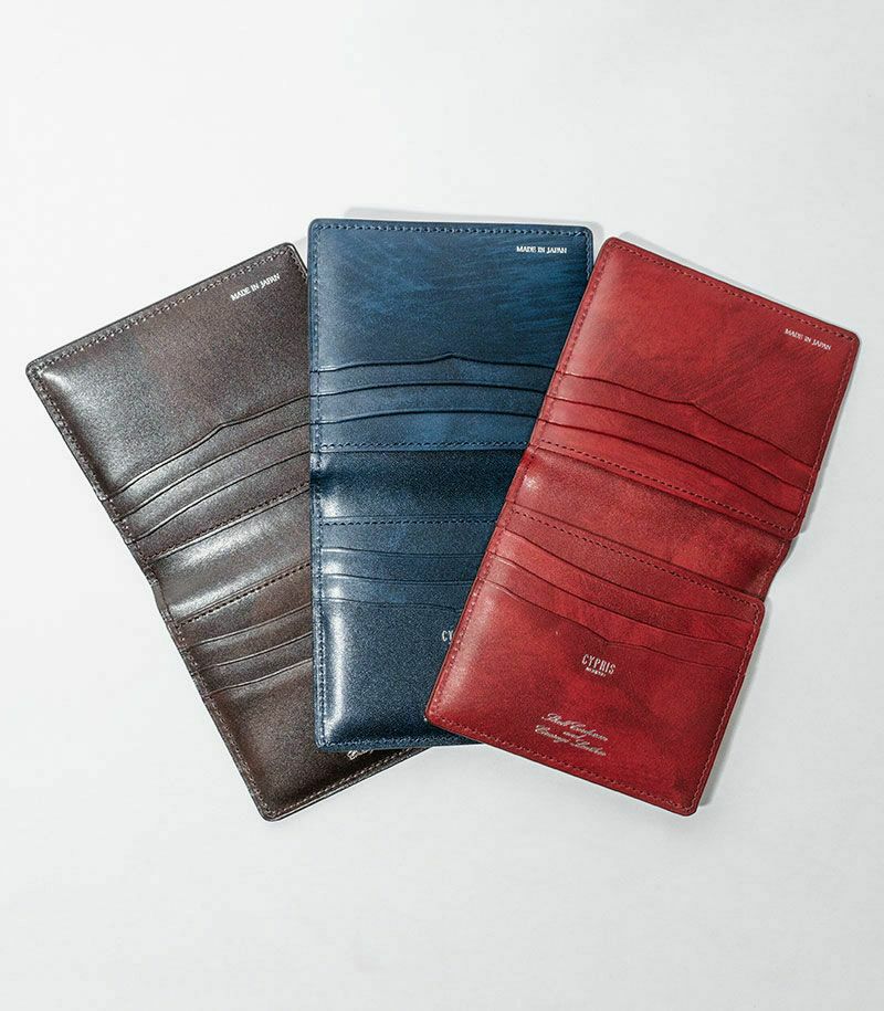 コンパクトカード札入れ｜コードバン＆シラサギレザー |革製品CYPRIS