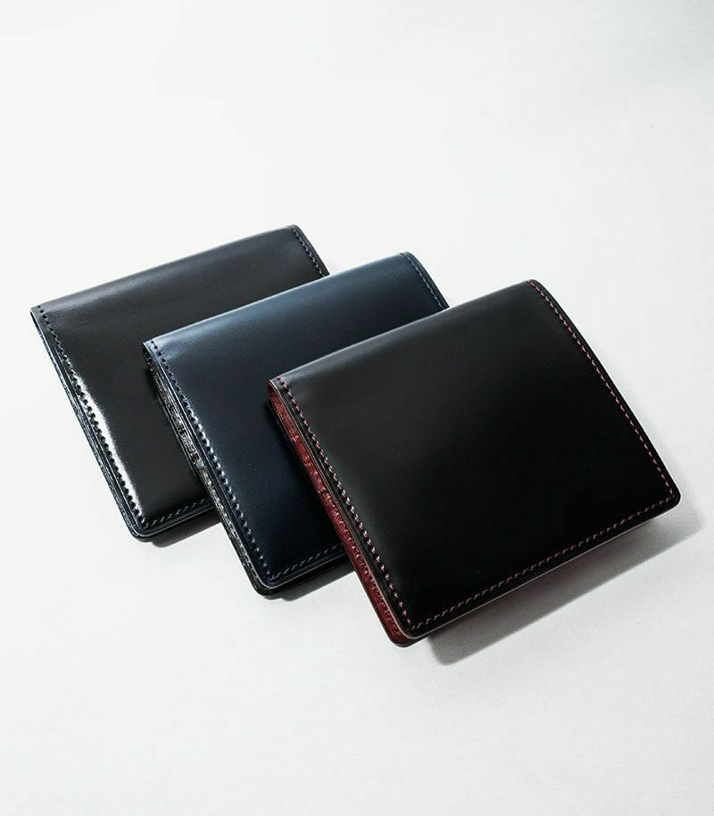 コンパクトカード札入れ｜コードバン＆シラサギレザー |革製品CYPRIS