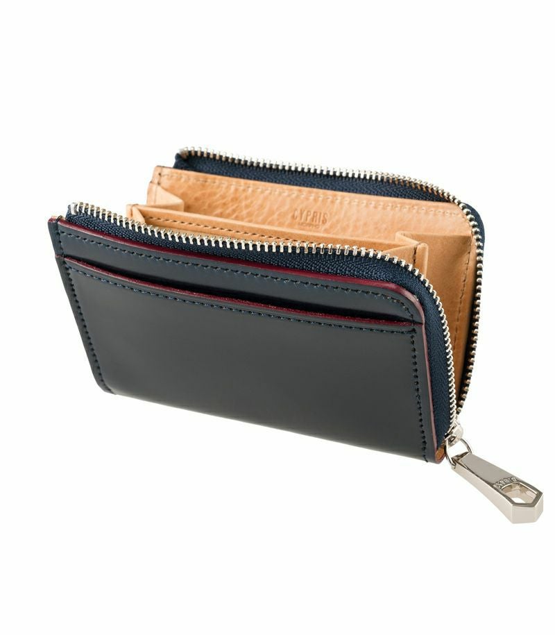 L字ファスナー小銭入れ｜オイルシェルコードバン＆ヴァケッタレザー