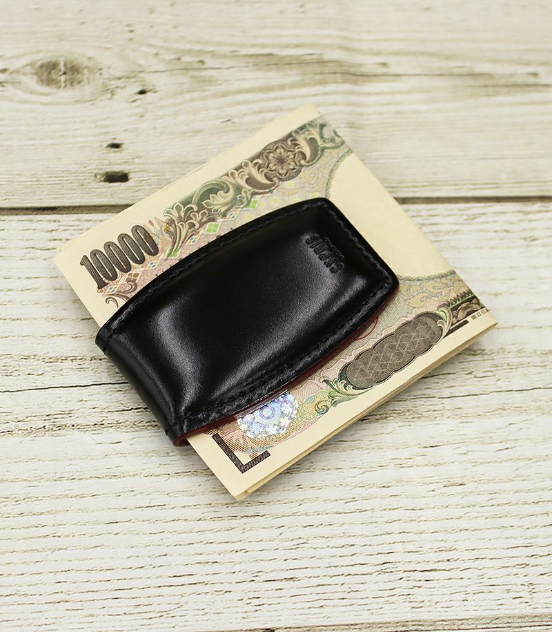 マネークリップ｜オイルシェルコードバン＆ヴァケッタレザー |革製品