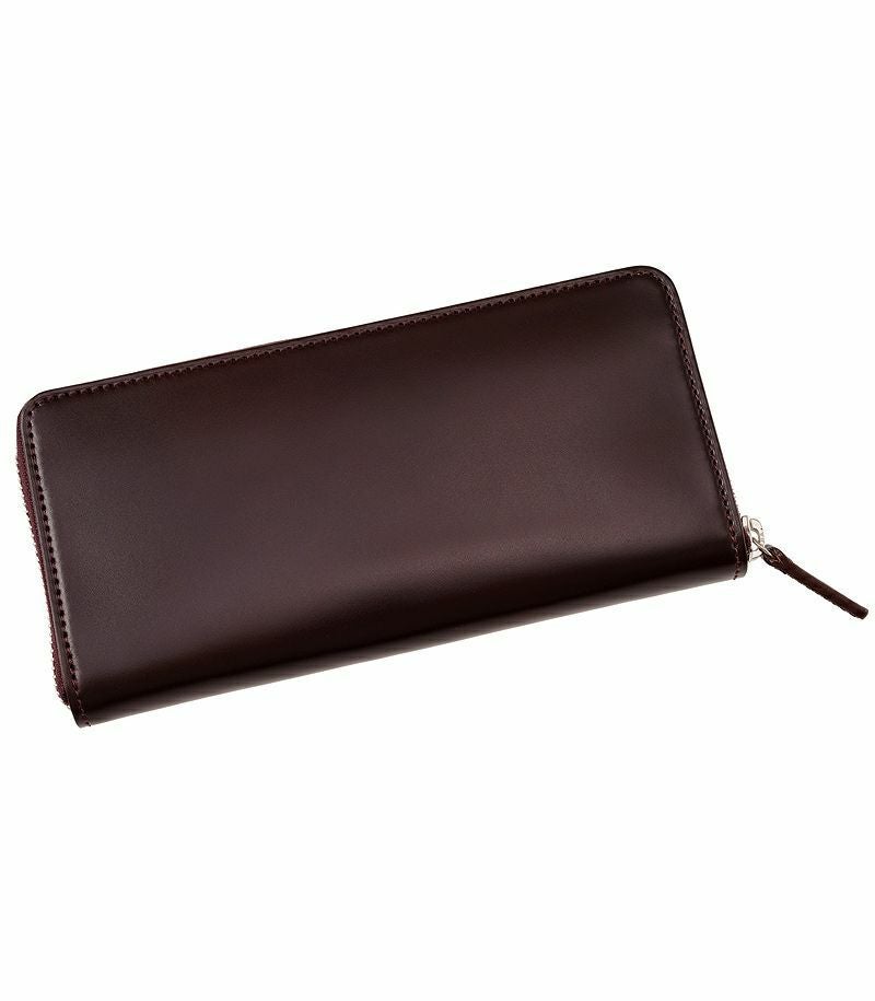 ラウンドファスナー長財布｜コードバン＆ルーガショルダー |革製品