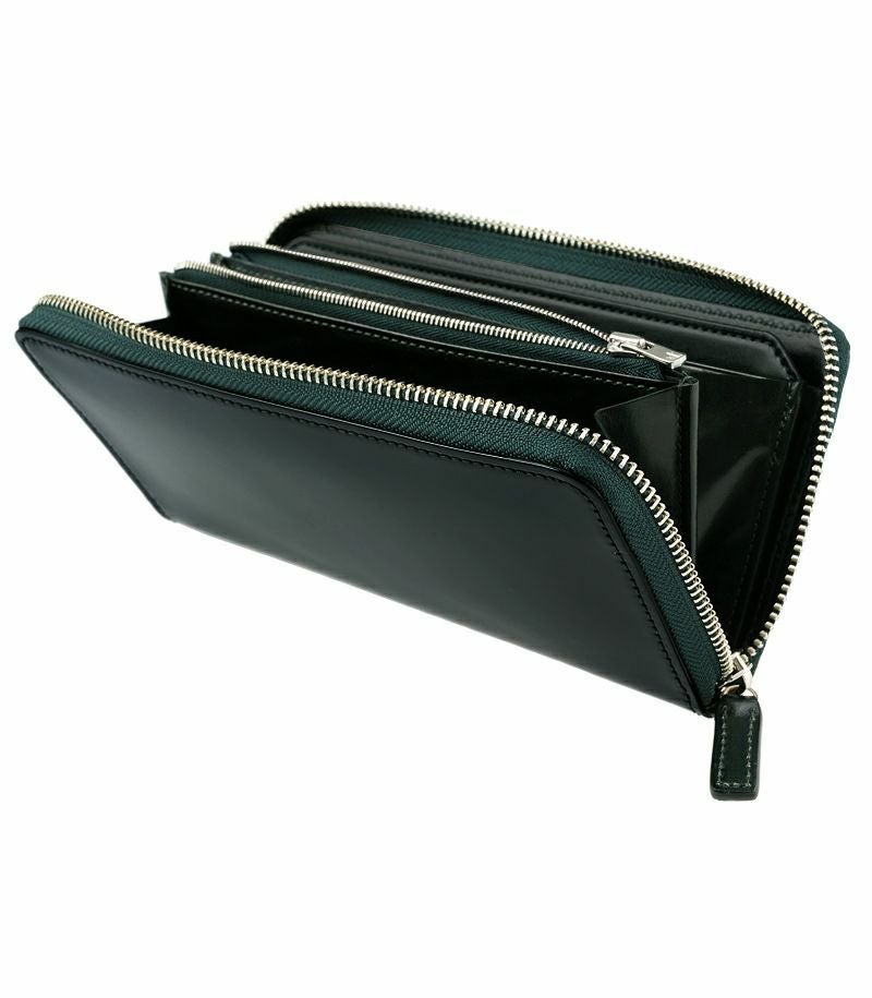 ラウンドファスナー長財布｜コードバン＆ルーガショルダー |革製品