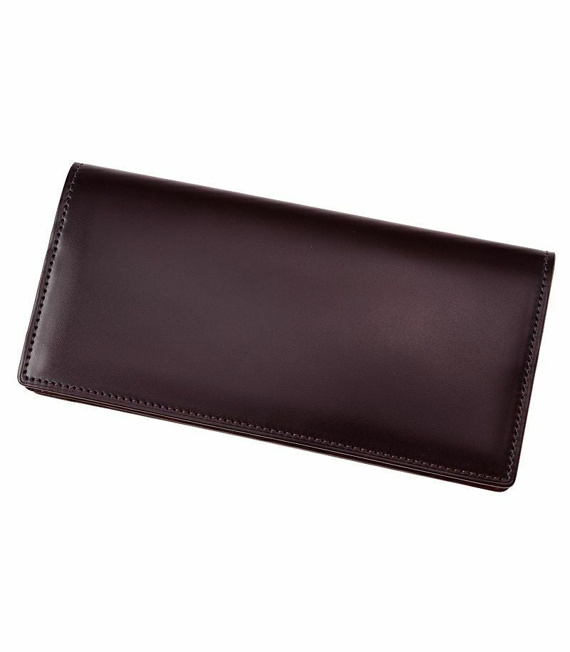 ファスナー付通しマチ長財布｜コードバン＆ルーガショルダー |革製品