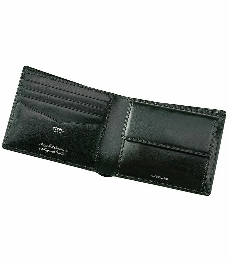 コードバン,二つ折り財布,キプリス