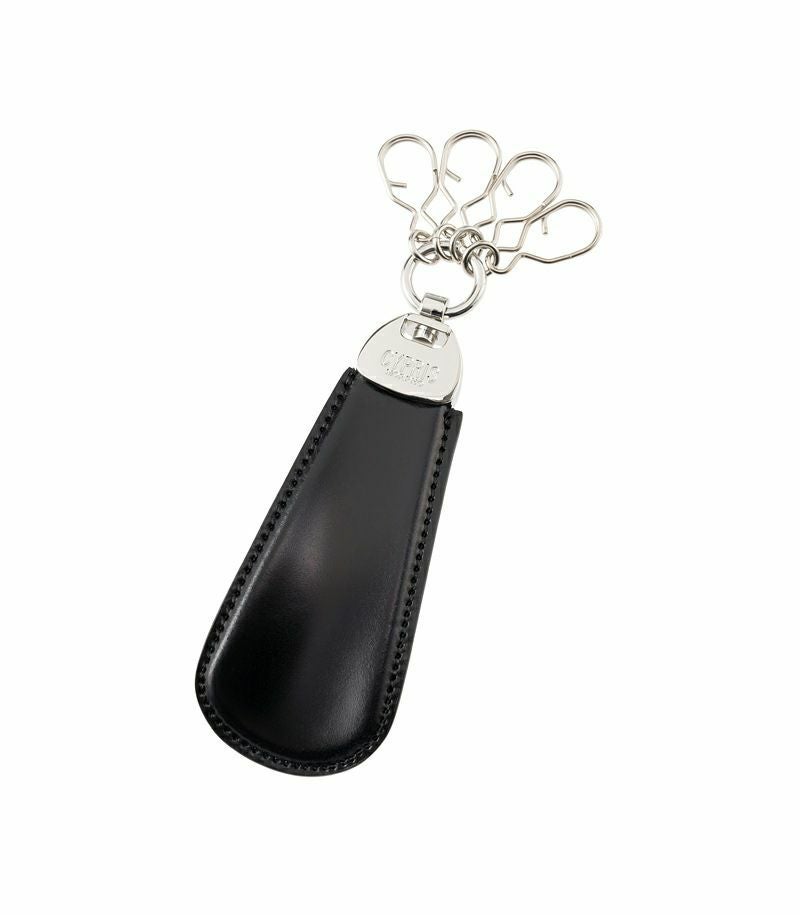 靴ベラ付キーホルダー(シューホーン)｜コードバン＆ルーガショルダー