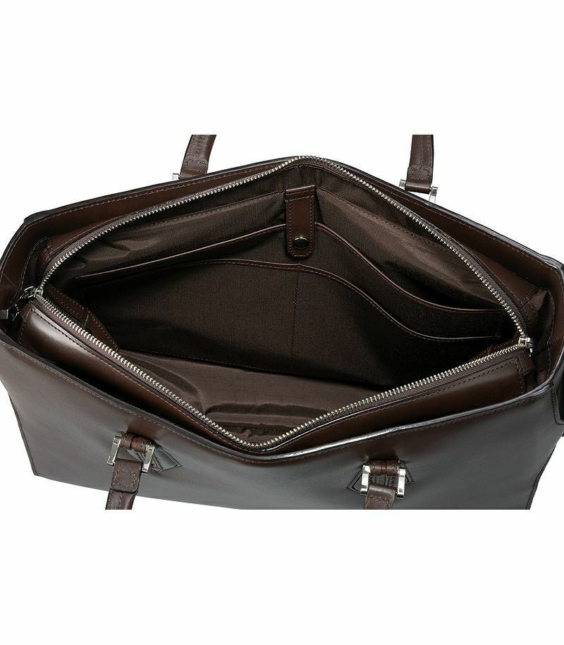 両あおりトートバッグ｜シラサギレザー