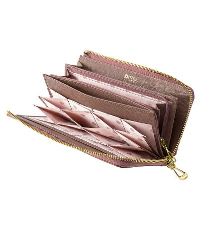 L字ファスナーハニーセル長財布| シマロン