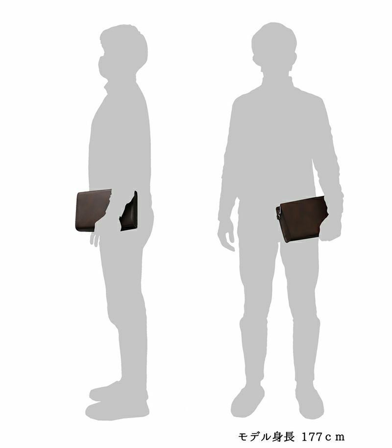 セカンドバッグ｜シラサギレザー 